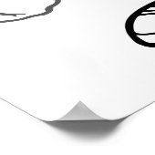 Sunny Tennis Ball Poster (Ecke)