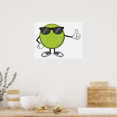 Sunny Tennis Ball Poster (Küche)