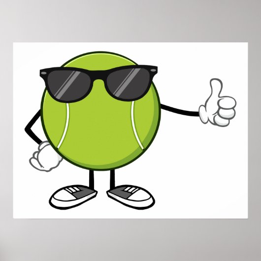 Sunny Tennis Ball Poster (Vorne)