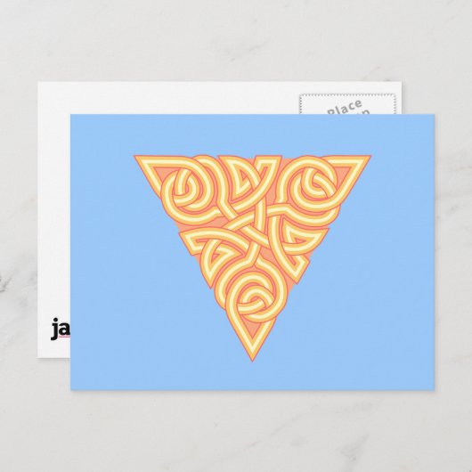 Sunny Triangle Knot Postcard Postkarte (Vorne/Hinten)