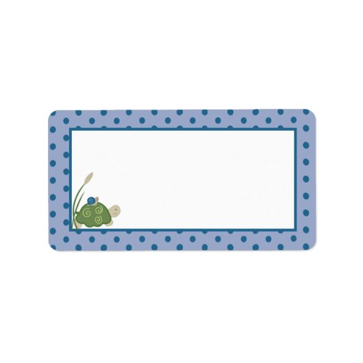 Sunny Turtle Mailadresse Label Adressaufkleber (Vorne)