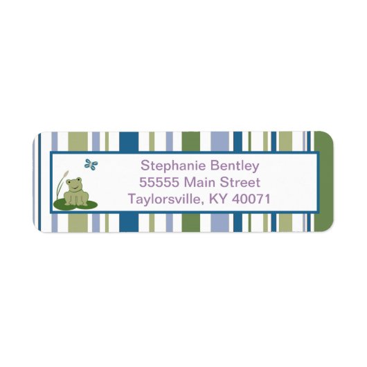 Sunny Turtle Rücksendeadresse (Vorne)