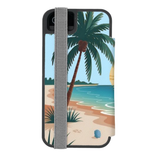 Sunny Vibes Incipio iPhone Geldbeutel-Hülle (Folio Rückseite)