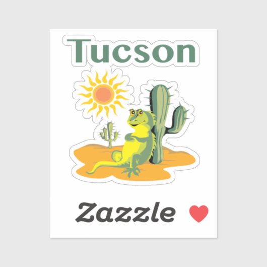 Sunny Vibes Tucson Aufkleber (Blatt)