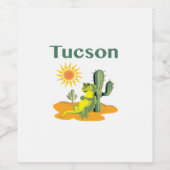 Sunny Vibes Tucson Weinetikett (Einzelnes Label)