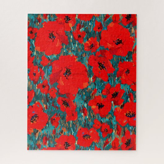 Sunny Wild Poppies Jigsaw Puzzle (Vertikal)