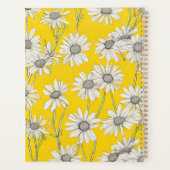 Sunny Yellow and White Daisies Planer (Rückseite)