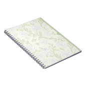 Sunny Yellow Floral Journal Cheerful White Flowers Notizblock (Rechte Seite)