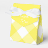 Sunny Yellow Gingham Pattern Geschenkschachtel (Vorderseite)