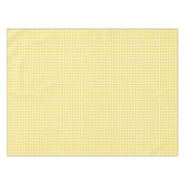 Sunny Yellow Gingham Plaid Farmhouse Cottage Tischdecke (Vorderseite (Horizontal))