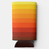 Sunny Yellow Ombre Fügen Sie Ihren Namen groß Selters Dosenkühler (Rückseite)