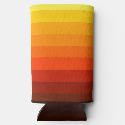 Sunny Yellow Ombre Fügen Sie Ihren Namen groß Selters Dosenkühler (Rückseite)