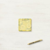 Sunny Yellow Painterly Lemon Mom Reminder Post-it Klebezettel (Auf Schreibtisch)