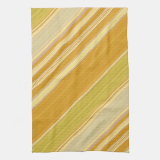 Sunny Yellow Stripes Geschirrtuch (Vertikal)