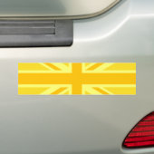 Sunny Yellow Union Jack British Flag Dekoration Autoaufkleber (Auf Auto)