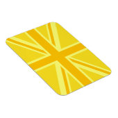 Sunny Yellow Union Jack British Flag Dekoration Magnet (Rechte Seite)