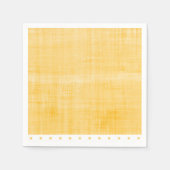 Sunny Yellow Whitewash Leinen Punkt Party Serviette (Vorderseite)