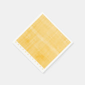 Sunny Yellow Whitewash Leinen Punkt Party Serviette (Ecke)