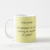 Sunny Yellow Writer's Pun Autor Geschenk Kaffeetasse (Links)