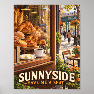 Sunnyside kolumbianische Bäckerei Morgen Poster