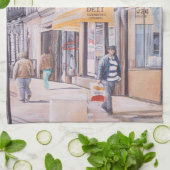 Sunnyside of Second Avenue Geschirrtuch (Gefaltet)