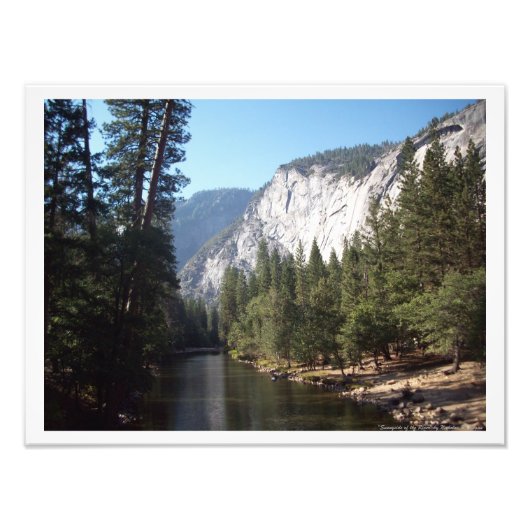 "Sunnyside of the River" Yosemite Valley Poster (Vorne)