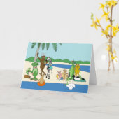 Sunnyside Up Beach Geburtstag Karte (Gelbe Blume)