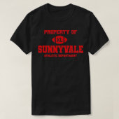 Sunnyvale Athletic Dept getragen roten RxTp T-Shirt (Design vorne)