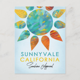 Sunnyvale California Sunshine Travel Postkarte
