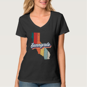 Sunnyvale City Retro Vintage Heimat Kalifornien T-Shirt