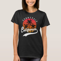 Sunnyvale, Kalifornien Retro Sunset Women's T - Sh