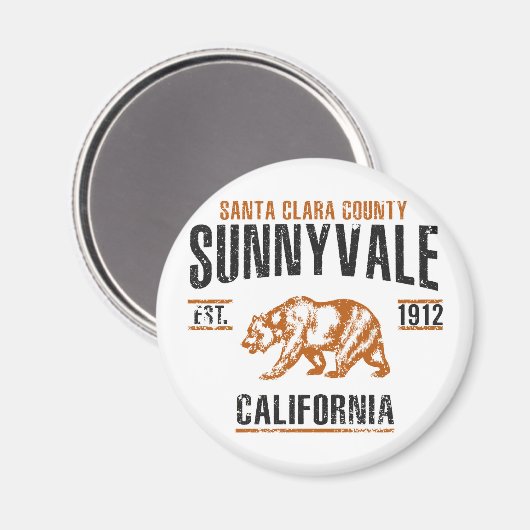 Sunnyvale Magnet (Vorderseite/Rückseite)