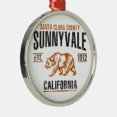 Sunnyvale Silbernes Ornament (Rechts)