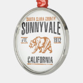 Sunnyvale Silbernes Ornament (Links)