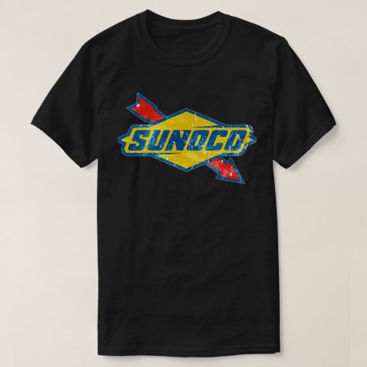 Sunoco-Vintages Öl 1 T-Shirt (Design vorne)