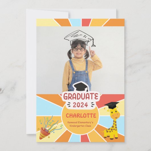 Sunray Kids Elementary Graduation Party Einladung (Vorderseite)