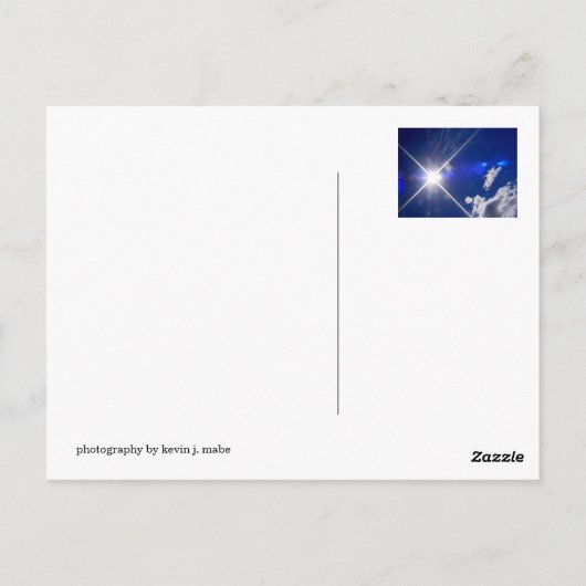 Sunrays Postkarte (Rückseite)