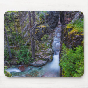 Sunrift Gorge Im Glacier Nationalpark, Montana Mousepad