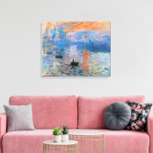Sunrise, 1872, Claude Monet Canvas Print Leinwanddruck (Insitu (Wohnzimmer))