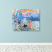 Sunrise, 1872, Claude Monet Canvas Print Leinwanddruck (Insitu (Holzboden))