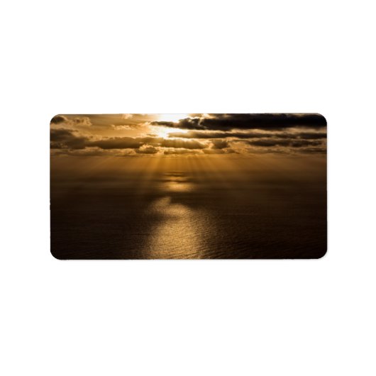 Sunrise above the Atlantic ocean Adressaufkleber (Vorne)