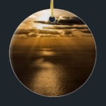 Sunrise above the Atlantic ocean Keramik Ornament<br><div class="desc">Das Bild wurde im südlichen Teil von La Palma (Kanarische Inseln) aufgenommen. Bild © Angelika Stern</div>