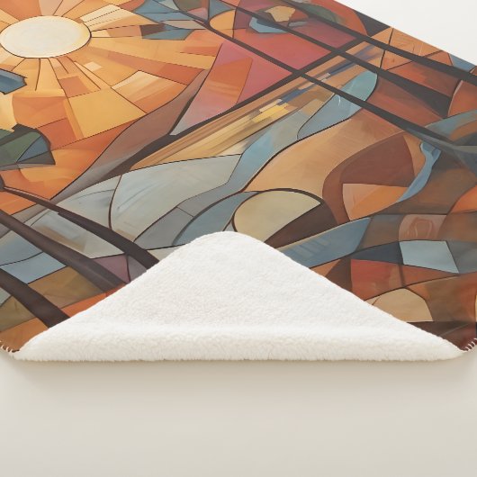 Sunrise - abstract sherpadecke (3/4)