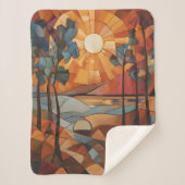 Sunrise - abstract sherpadecke (Vorderseite)