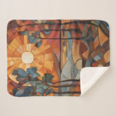 Sunrise - abstract sherpadecke (Vorderseite (Horizontal))