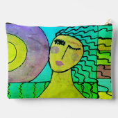 Sunrise Abstrakt Art Zubehörtasche (Rückseite)