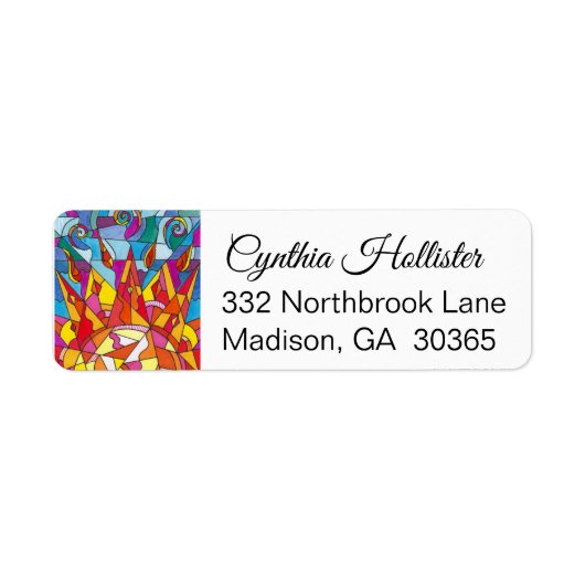 Sunrise Address Label von Leslie Clair Bures (Vorne)