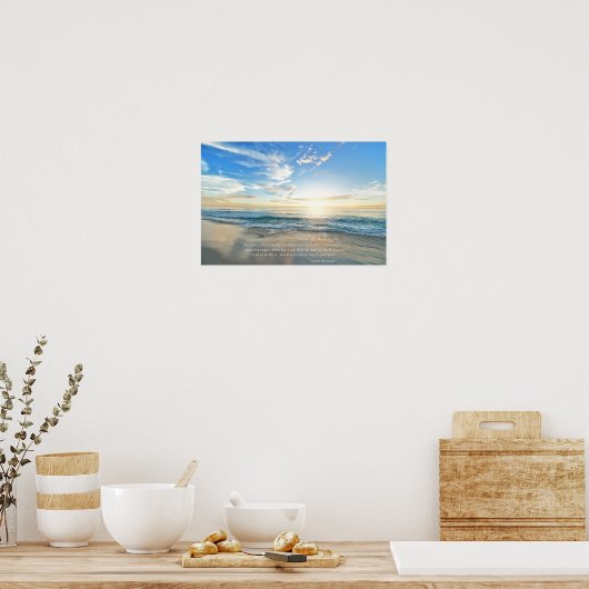 Sunrise and Beach Inspiration Poster (Küche)