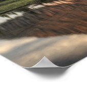 Sunrise and reflection, Glacier National Park, Poster (Ecke)