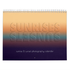 Sunrise and Sunset Landscape Fotos Ontario Kanada Kalender